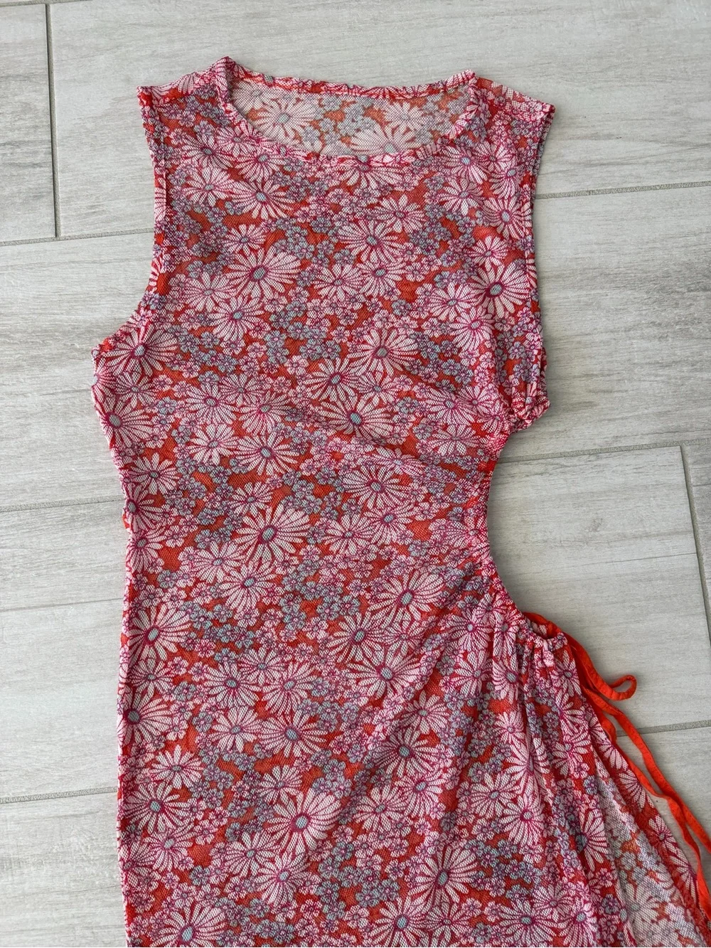 Forever 21 - 4 Pieces Set - Bikini, Shorts, Cover Up Dress - Size L